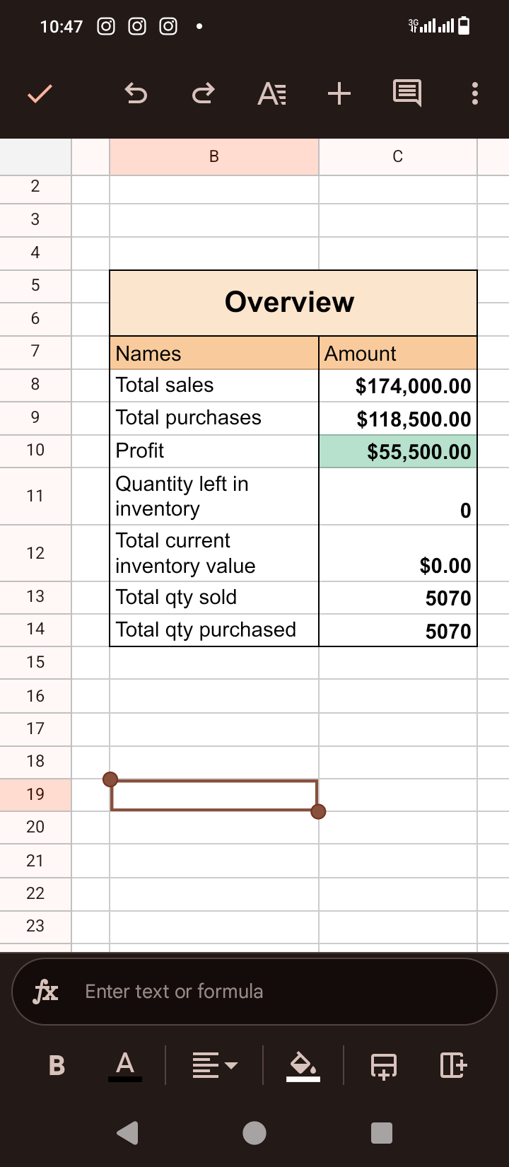 Sales Purchases and inventory journal