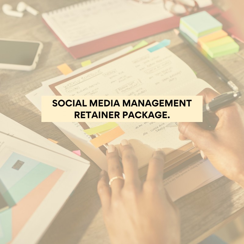 SOCIAL MEDIA MANAGEMENT  (RETAINER PACKAGE)