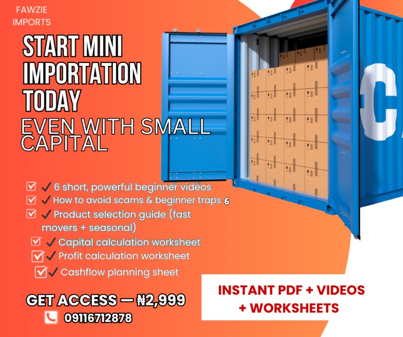 Mini Importation Starter Pack: Your Step-by-Step Guide to Starting and Earning with Mini Importation
