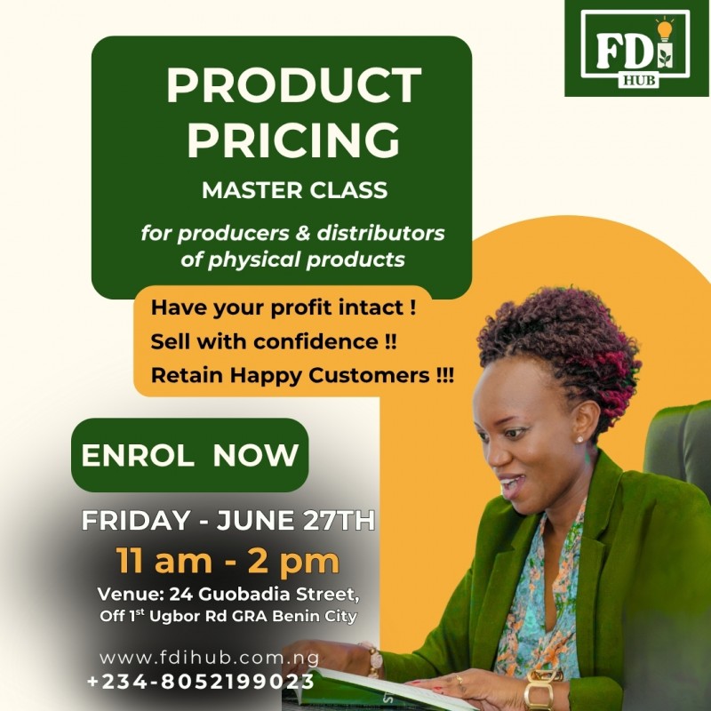 PRODUCT PRICING Master Class: For producers & distributors of physical products