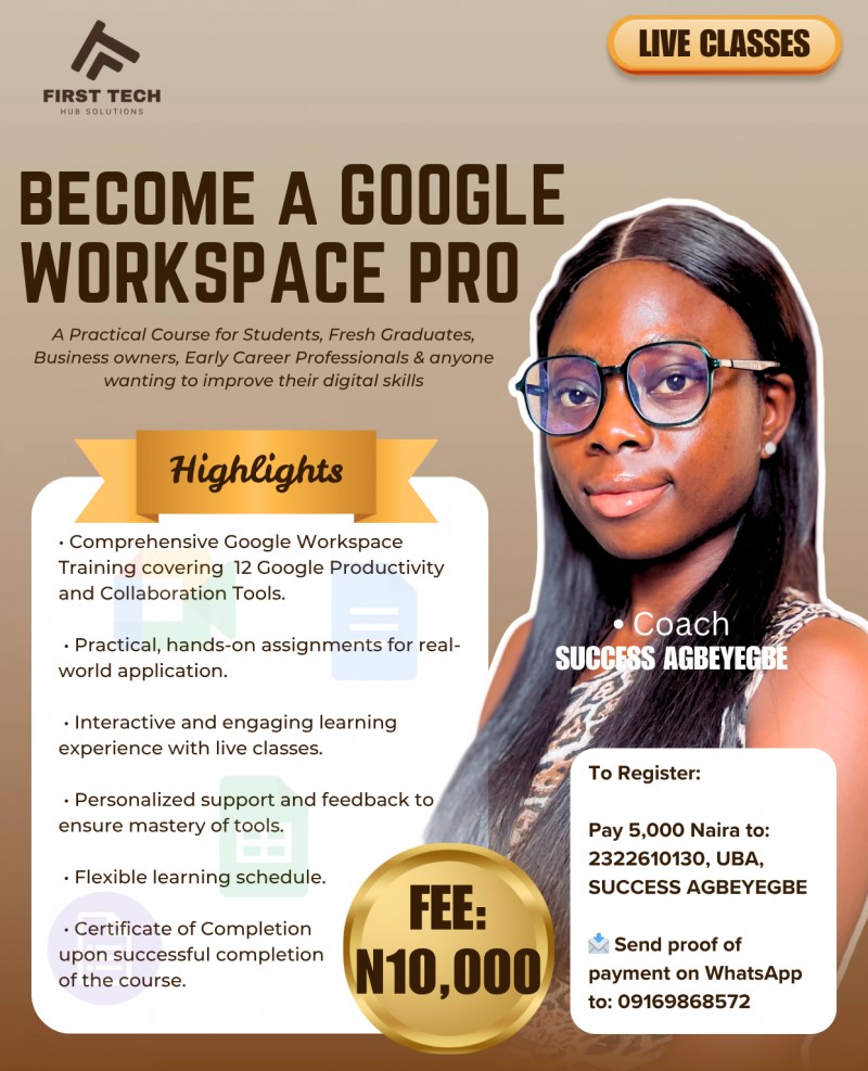 Buy Comprehensive Google Workspace Training by First Tech Hub Solutions ...