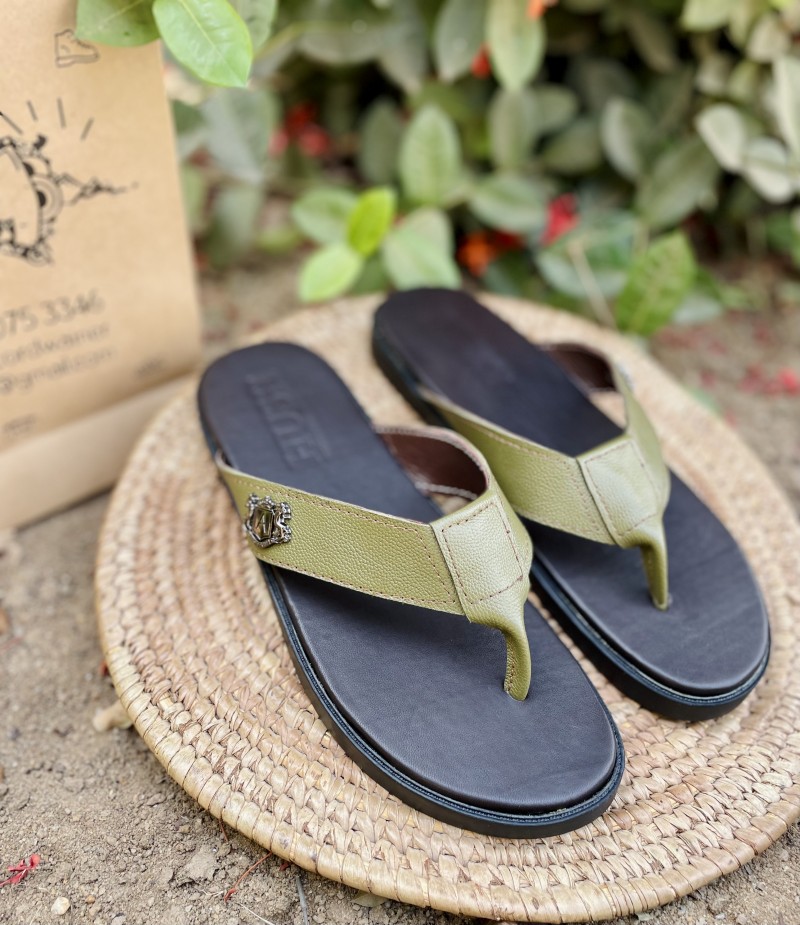 Stylish Leather Slippers For Men