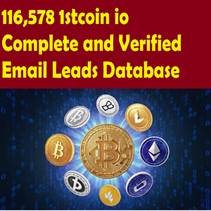 116,578 1stcoin io Complete and Verified Email Leads Database