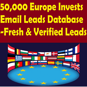50,000 Europe Invests Email Leads Database