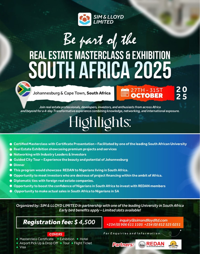 REAL ESTATE MASTERCLASS & EXHIBITION – SOUTH AFRICA 2025