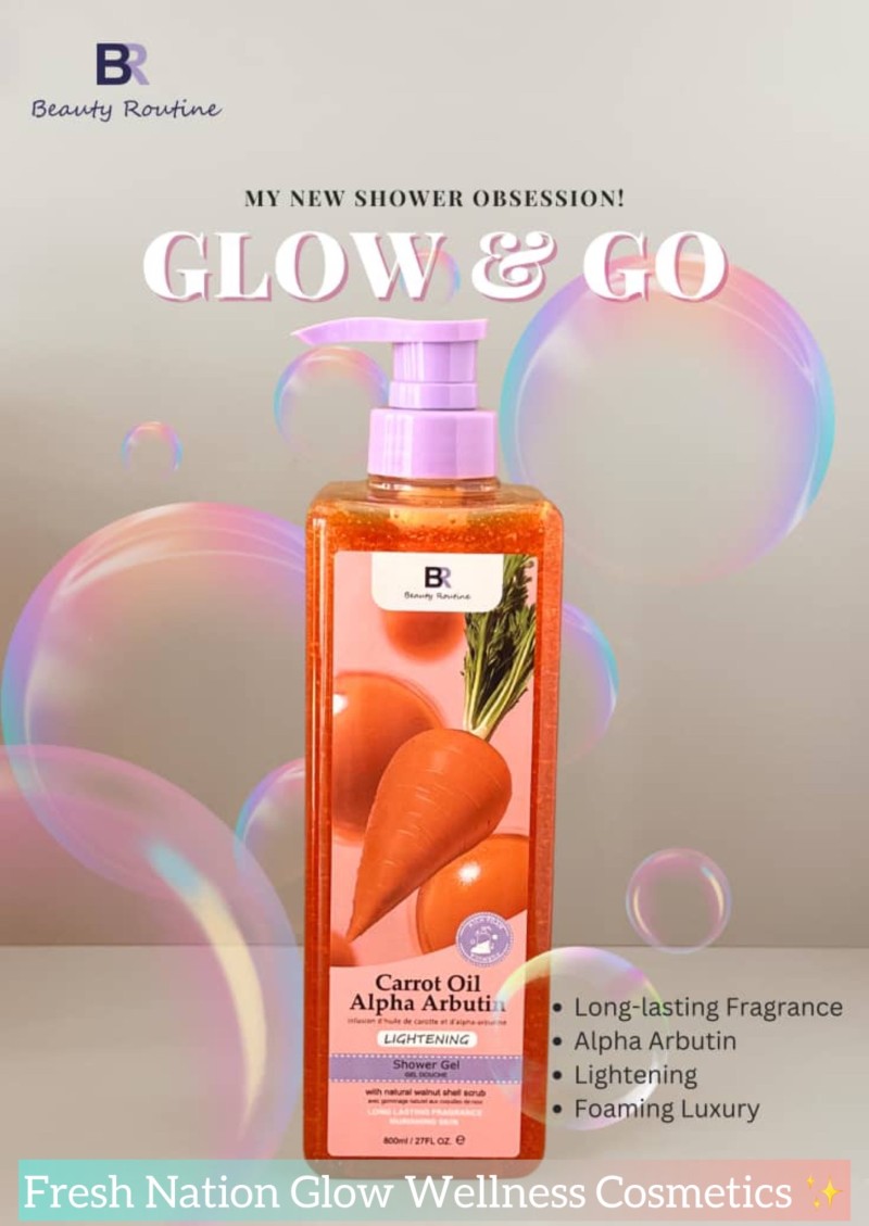 BEAUTY ROUTINE CARROT LIGHTENING SHOWER GEL