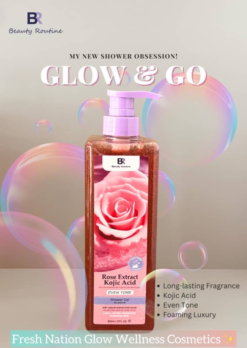 BEAUTY ROUTINE ROSE EVEN TONE SHOWER GEL