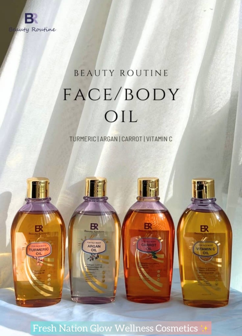 BEAUTY ROUTINE TURMERIC EVEN TONE FACE/BODY OIL