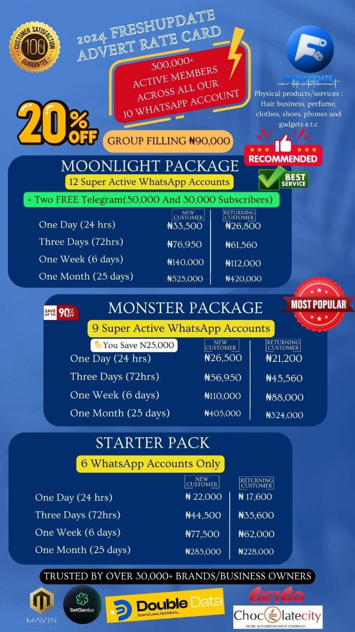 Buy Starter Package (Physical product & service) by Freshupdate TV on Selar