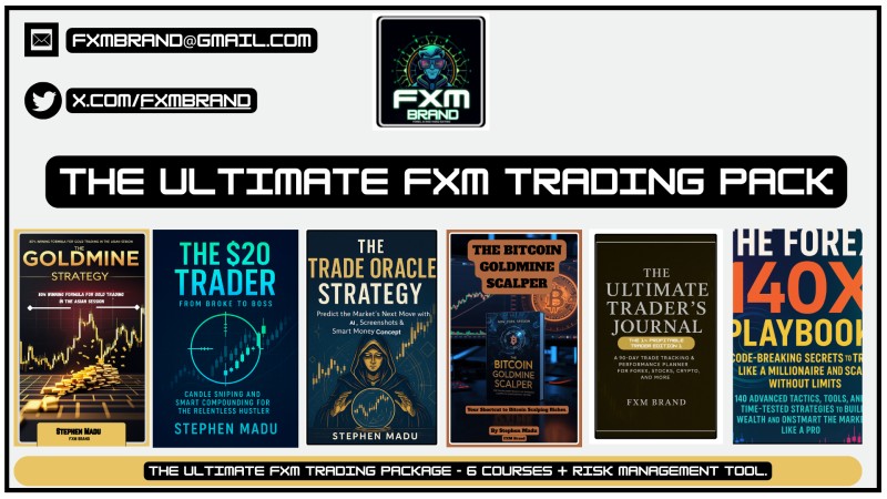 The Ultimate FXM Trading Pack: The Bitcoin Goldmine Scalper + Goldmine Strategy + $20 Trader + Oracle AI System + Trading Journal & More