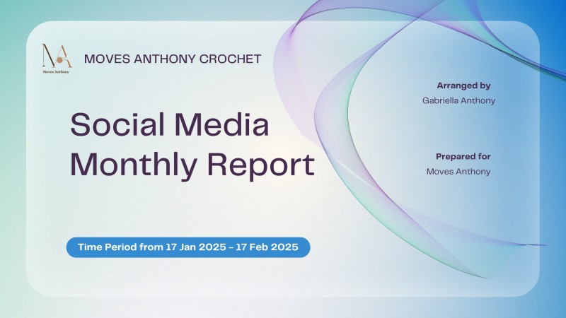 Social Media Report Aqua Template - Canva by Moves Anthony