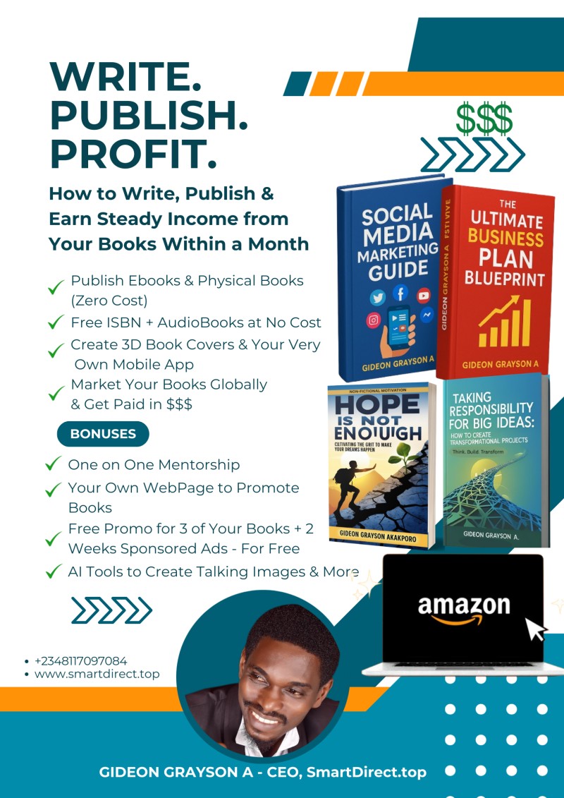 How to Write, Publish & Earn Steady Income from Your Books in Just 1 Month