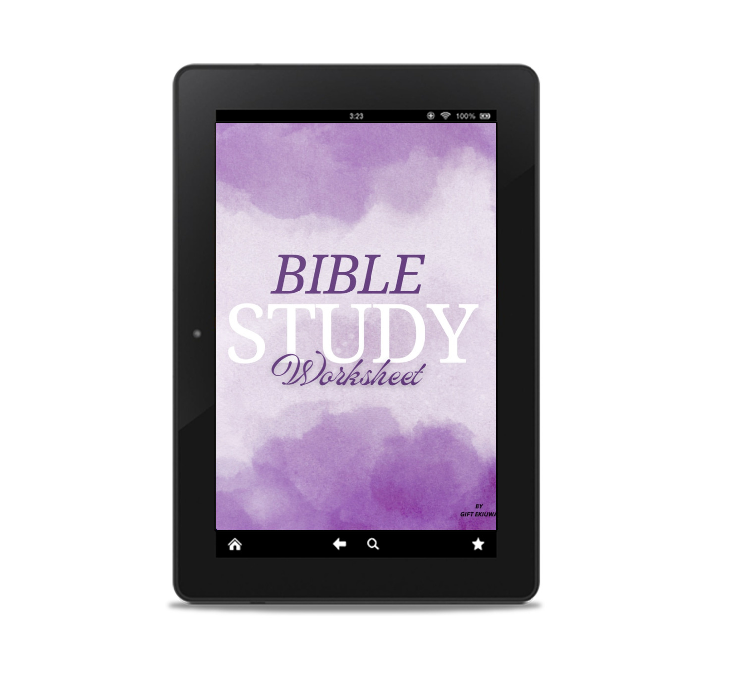 Bible study worksheet