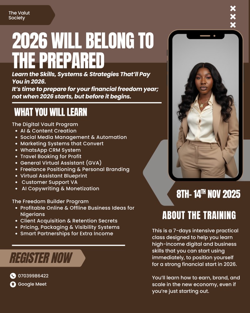 The 2026 Cash-Out Training: Learn Profitable Digital & Smart Income Skills Before the New Year