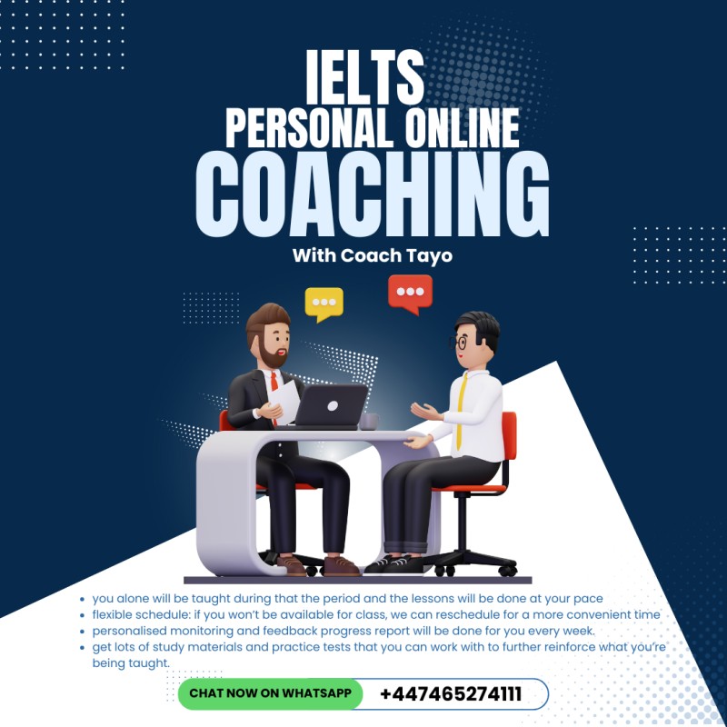 IELTS Personal coaching class (one-on-one)