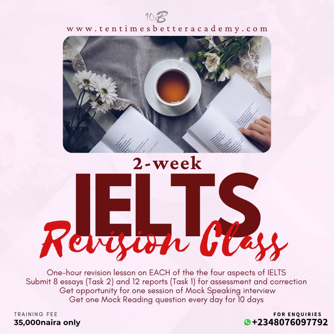IELTS 2-week Revision Class with Coach Tayo