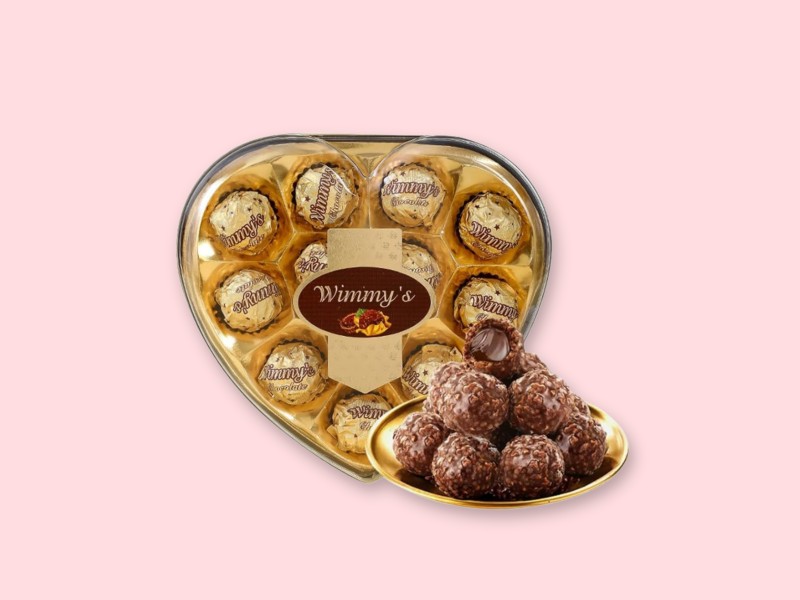 Wimmy's Heart Chocolate Collection (Box of 12 Chocolates)