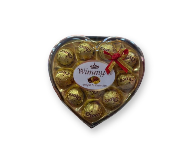 Wimmy's Heart Chocolate Collection (Box of 12 Chocolates)