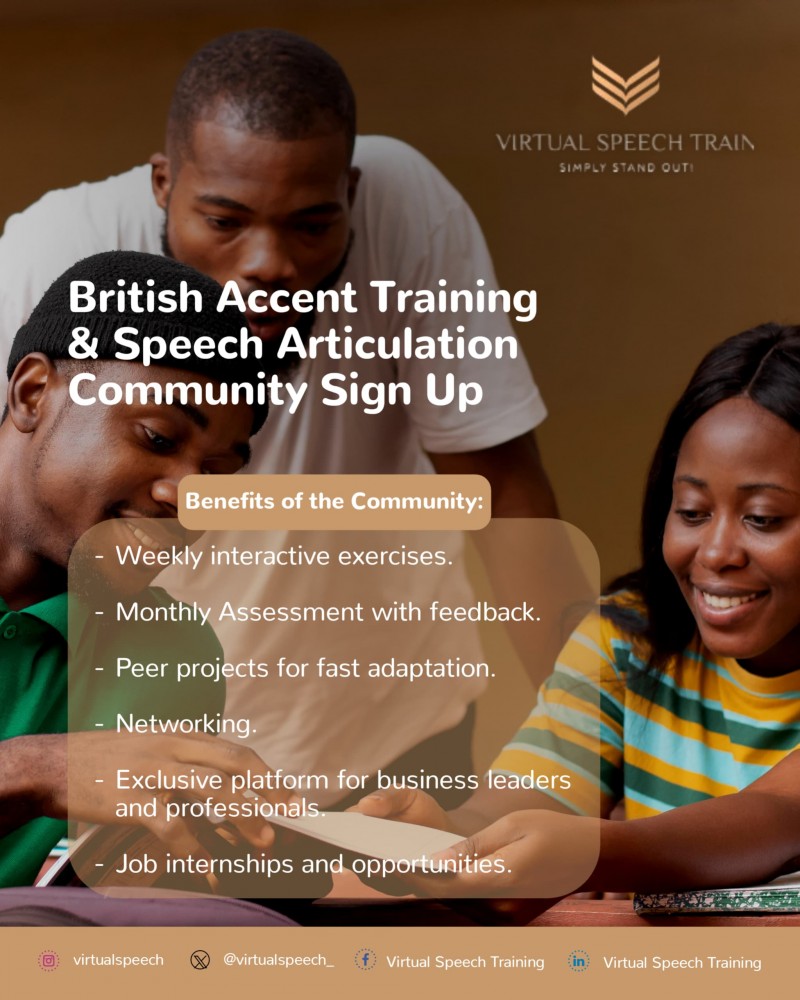 VST British Accent Training & Speech Articulation Masters Community