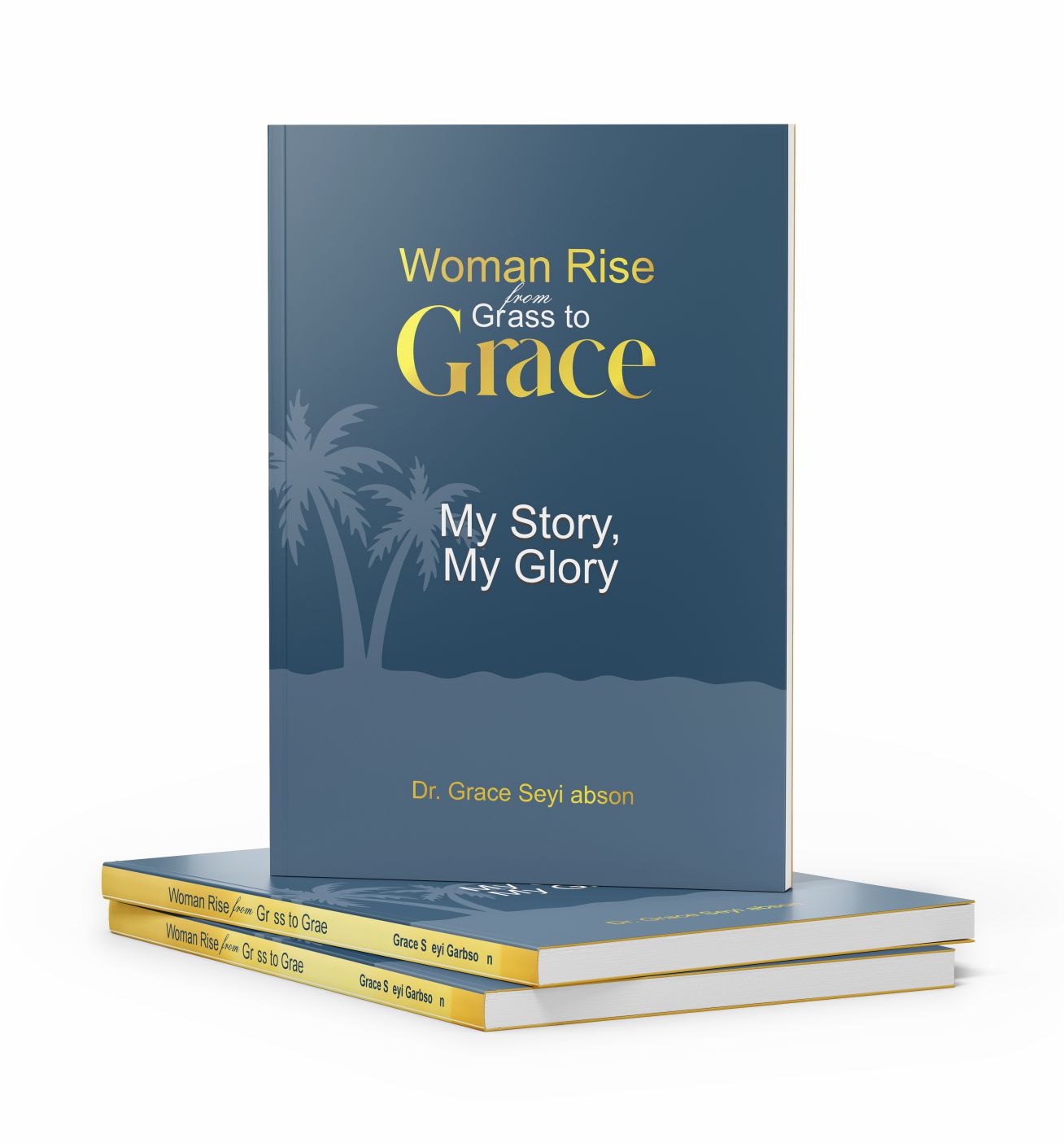 Woman rise from grass to grace