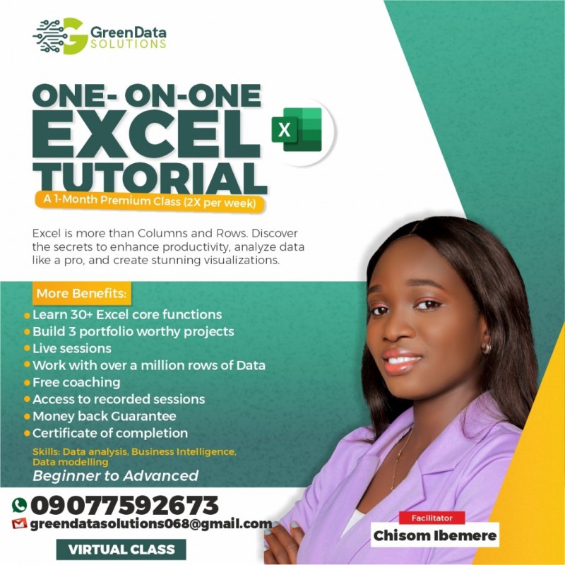 One-on-One Excel Tutorial
