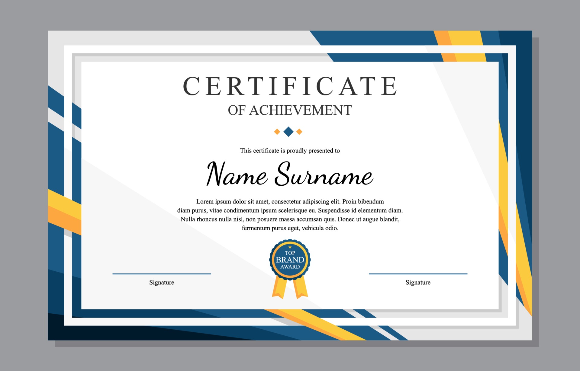 Certificate Abroad