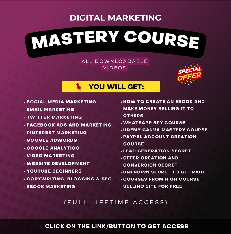 DIGITAL MARKETING MASTERY COURSE
