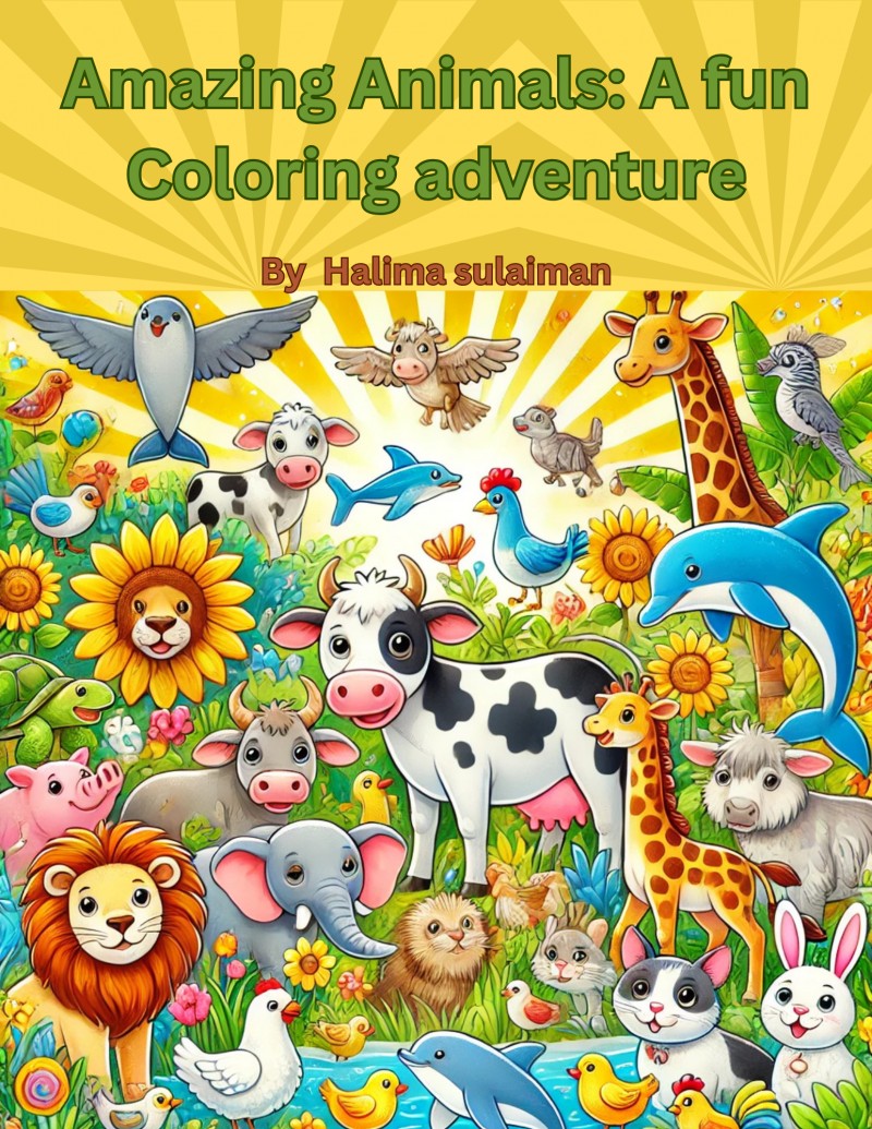 Buy Amazing animals:A fun coloring adventure.: Fun and Creative ...