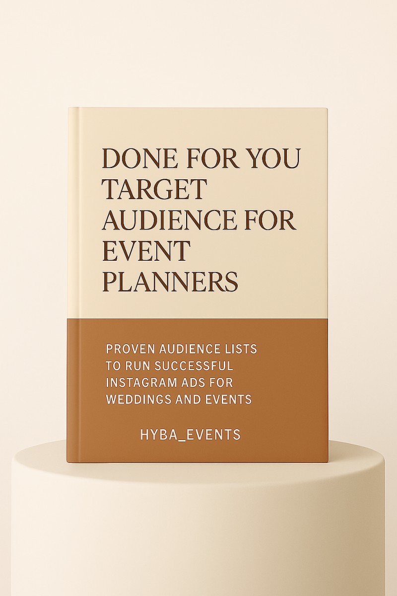 COPY & PASTE Instagram Target Audience for Event planner