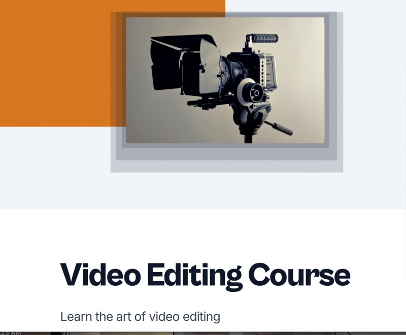Video Editing Course