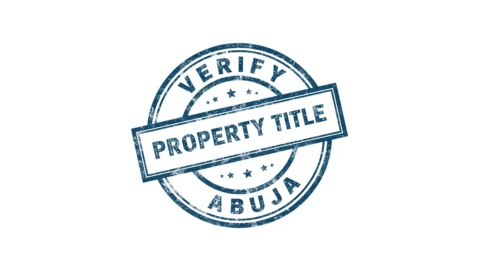 Window Search - Property title verification - Abuja