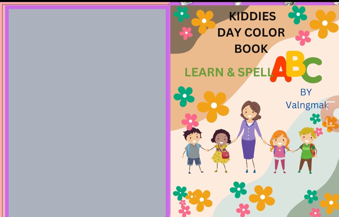 KIDDIES DAY COLOR BOOK-LEARN  AND SPELL  ABC