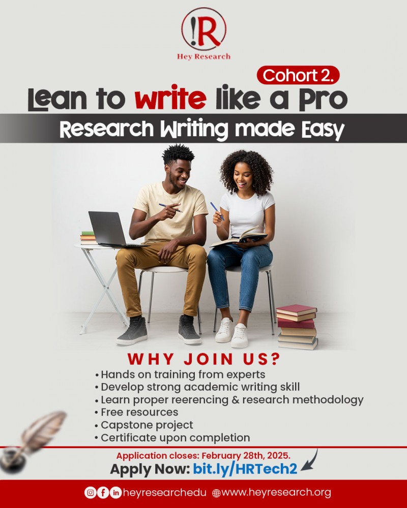 Buy Research Writing (Advanced Level) by Hey Research on Selar