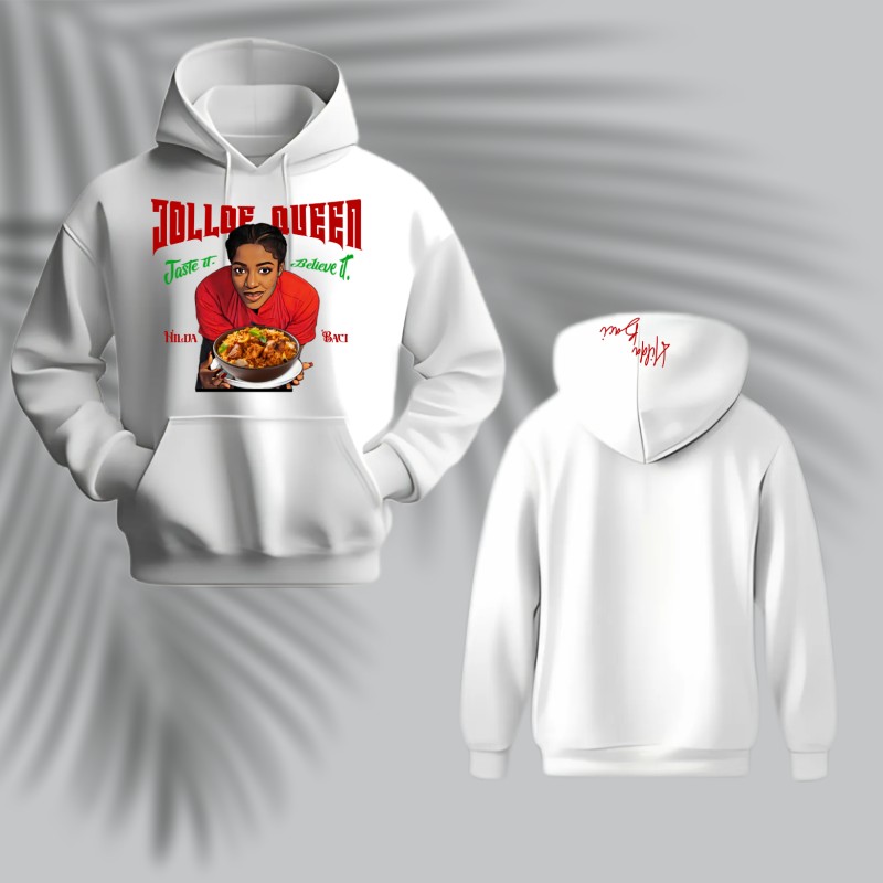 Jollof Queen Limited Edition Hoodie (White)