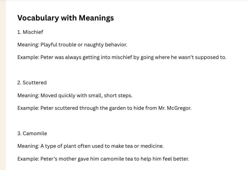 Grammar with Peter Rabbit