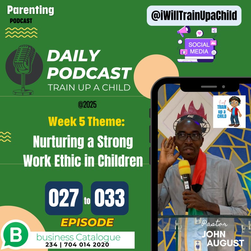 🎙️ Week 05 (Episodes 027–033) | MP4 Bundle | Nurturing a Strong Work Ethic in Children | Train up a Child Parenting Podcast