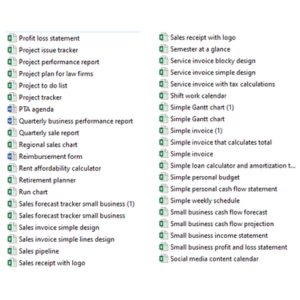 1000+ Ready to Use Excel Sheet Templates