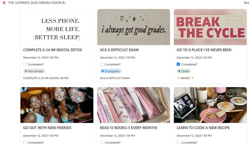 THE ULTIMATE 2026 DREAM VISION BOARD RESYNC