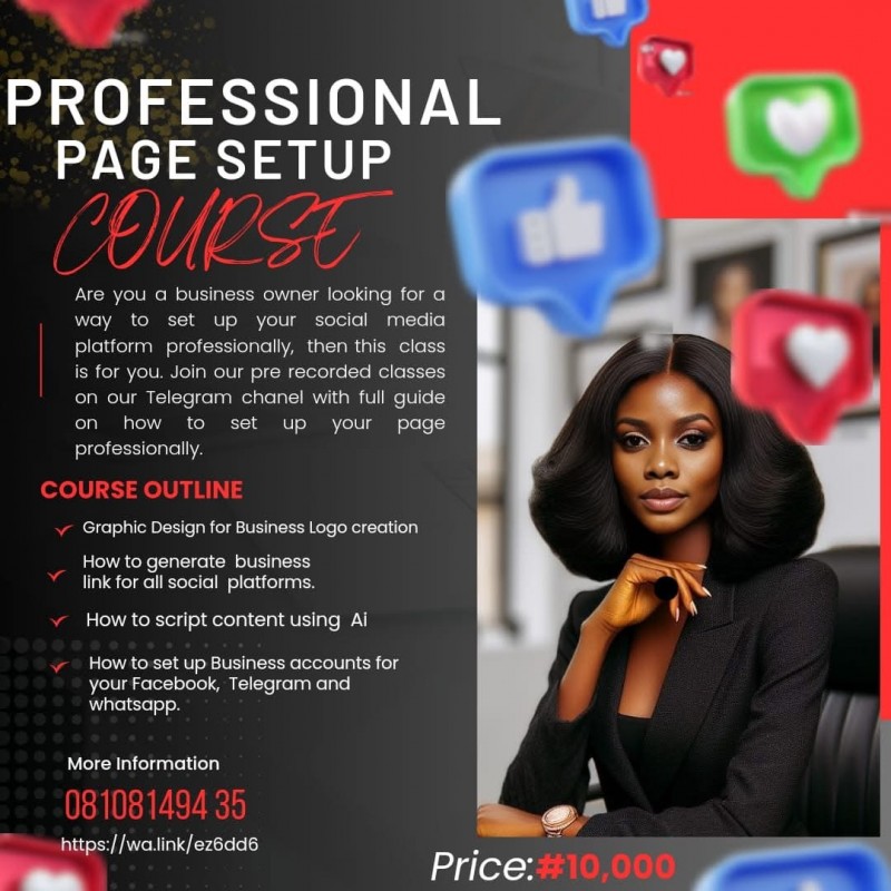 Professional Page setup