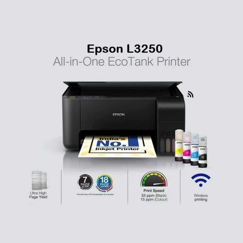 Epson EcoTank Color L3250 A4 Wi-Fi All-in-One Ink Tank Printer (Wireless, Print, Scan & Copy)