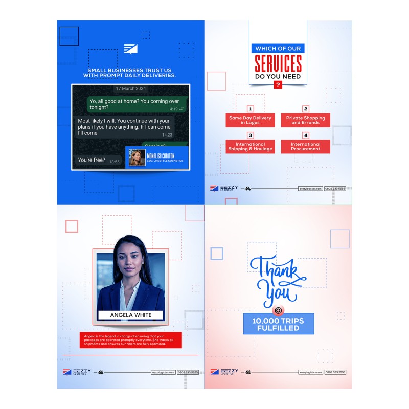 Eezzy Logistics.psd - AuraKIT Professional Logistics Social Media Templates