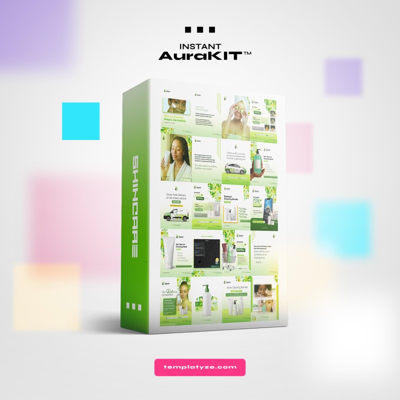 Skincare Botanicals.psd - AuraKIT Professional Logistics Social Media Templates