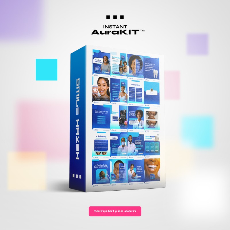 Smile Haven Dental Clinic.psd - AuraKIT Professional Dental Clinic Social Media Templates