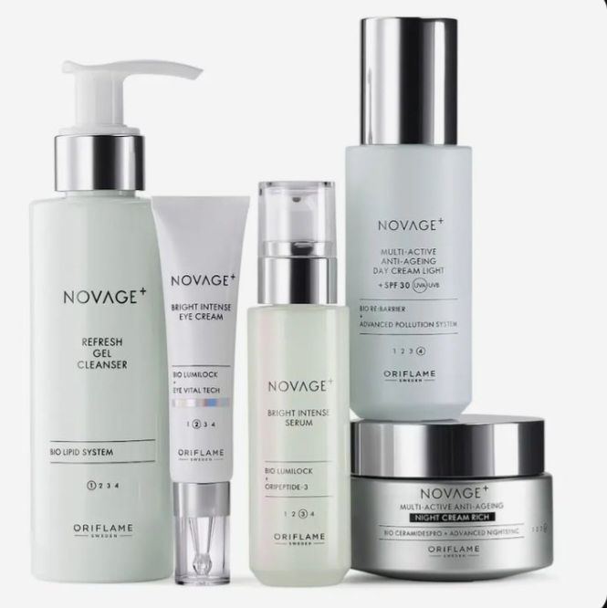 Oriflame skincare optimal bright intense set