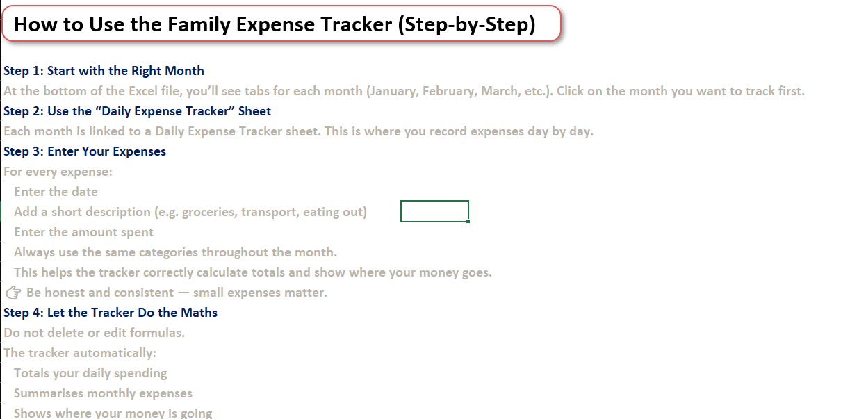 Expense Tracker 2026 Pounds
