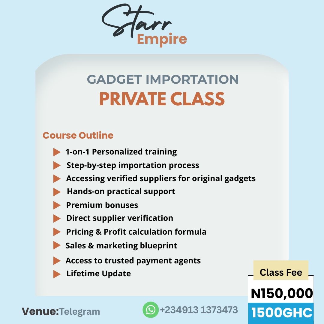 GADGET IMPORTATION PRIVATE CLASS