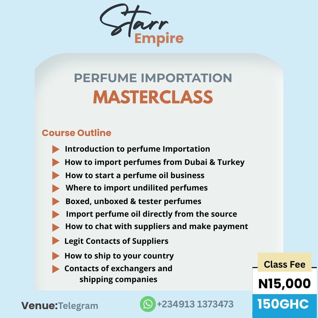 PERFUME IMPORTATION CLASS