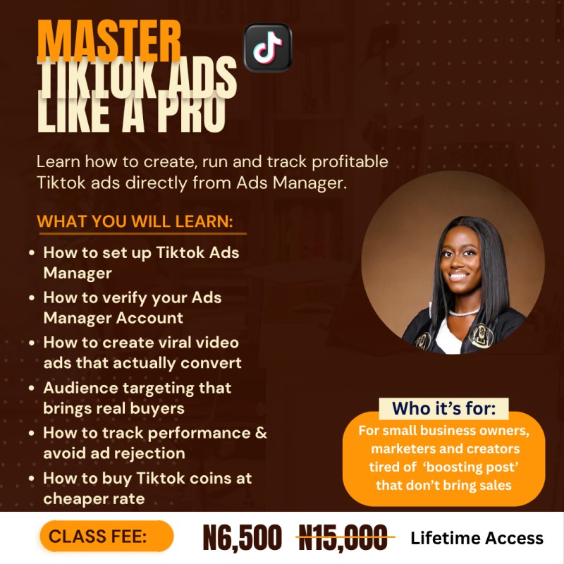 TikTok Ads Masterclass — Learn to Create, Run & Monetize Profitable Ads