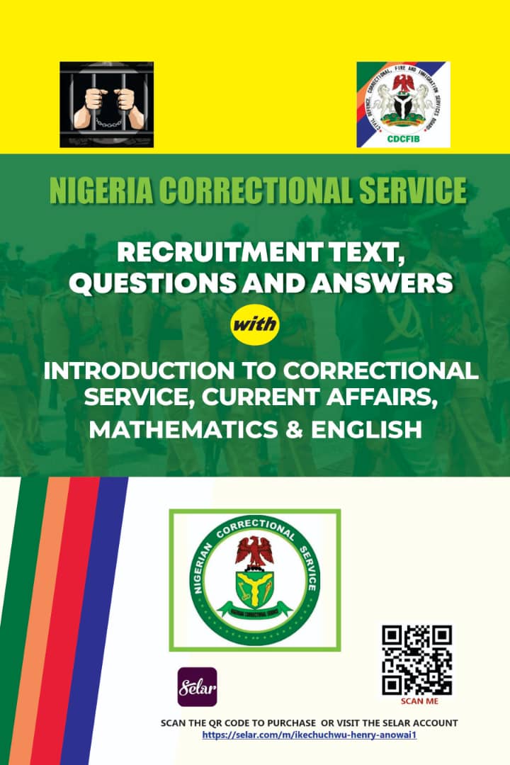 Nigeria correctional service applicants handbook for Job interviews