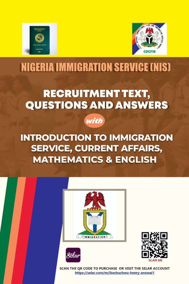 The Nigeria Immigration Service applicants past questions and answers for interested applicants who are preparing for the aptitude test questions and answers into the Job